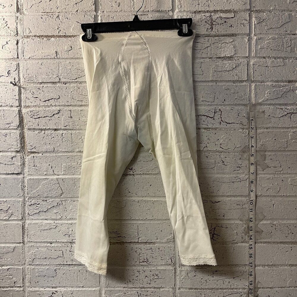 🎀 Vintage Sears Best Shapewear Capri Leg Girdle | Lace Hem | High Waist |